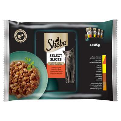 Sheba Select Slices alutasak felnőtt macskáknak 4x85 g - 340 g
