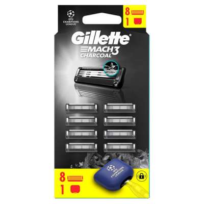 Gillette Mach3 Charcoal borotvabetét - 8 db