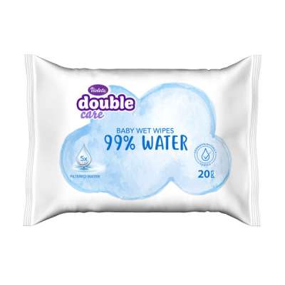 Violeta Double Care popsitörlő 99% vízzel - 20 db