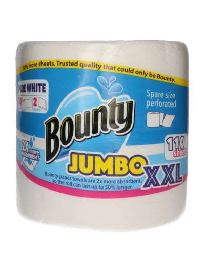 Bounty Jumbo konyhai papírtörlő 110 lap, 2 rétegű - 1 db