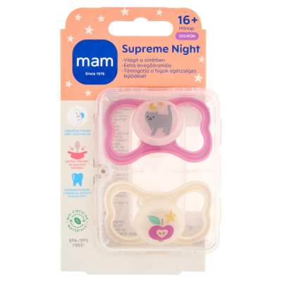 MAM Supreme Night szilikon alvócumi 16 hónapos kortól - 2 db