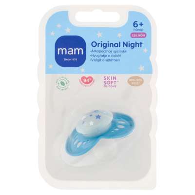 MAM Original Night szilikon alvócumi 6 hónapos kortól - 1 db