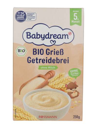 Babydream Bio gabonapép 5 hónapos kortól - 250 g