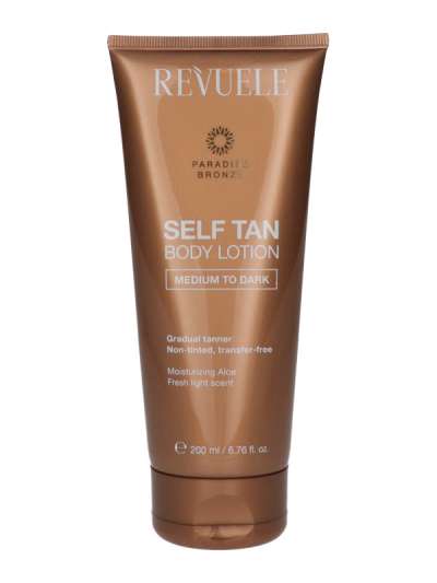 Revuele önbarnító testápoló közepes-sötét bőrtónusra 200 ml