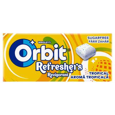 Orbit Refreshers Tropical gyümölcsízű rágógumi - 17,9 g