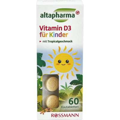 Altapharma D3 rágótabletta gyerekeknek - 60 db