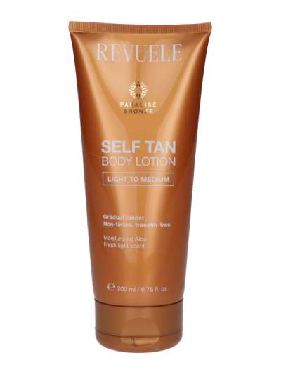 Revuele önbarnító testápoló világos-közepes bőrtónusra 200 ml