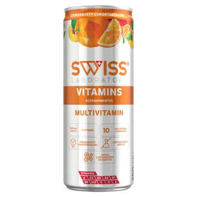 Swiss Laboratory Multivitamin vegyes gyümölcsízű szénsavmentes ital - 250 ml