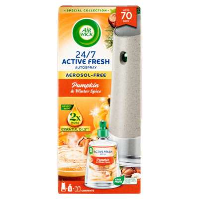 Air Wick Active Fresh automata légfrissítő készülék utántöltővel sütőtök illattal - 228 ml