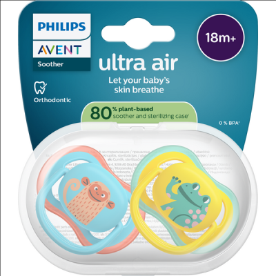 Philips Avent Ultra Air játszócumi 18 hónapos kortól - 2 db