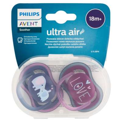 Philips Avent Ultra Air játszócumi 18 hónaposkortól - 2 db
