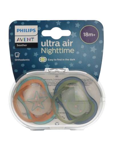 Philips Avent Ultra Air Night játszócumi 18 hónapos kortól - 2 db