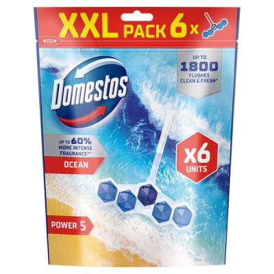Domestos Power 5 Ocean WC illatosító 6x50 g - 300 g