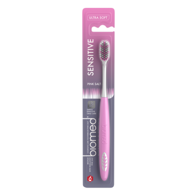 Biomed Ultra Soft Pink Complete Care and Sensitive fogkefe - 1 db