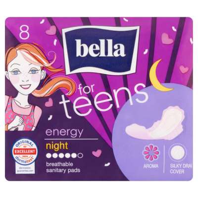 Bella for Teens Energy Night egészségügyi betét - 8 db