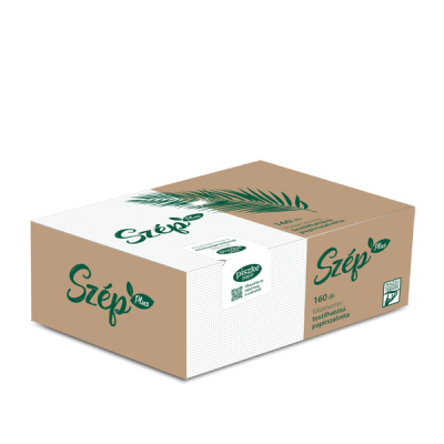 Szép Plus fóliamentes szalvéta, pálma mintával 2 réteg - 160 db