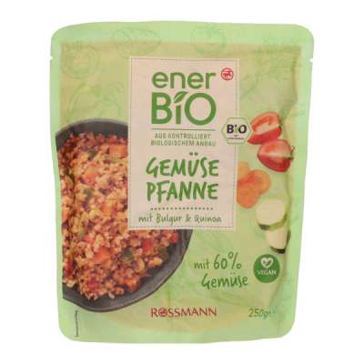 Ener -bio egytálétel bulgurral és quinoával, 60% zöldséggel - 250 g