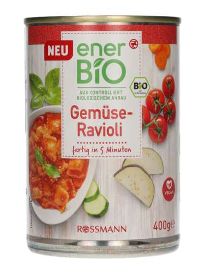 Ener-bio Ravioli paradicsomos-zöldséges szószban - 400 g
