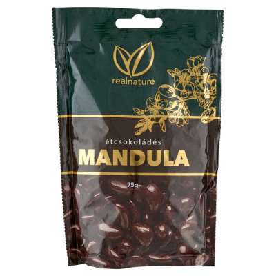 Real Nature étcsokoládés mandula - 75 g