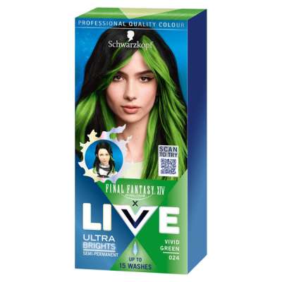 Schwarzkopf Live hajszínező /024 élénk zöld - 1 db