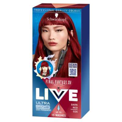 Schwarzkopf Live hajszínező  /026 sötét vörös - 1 db