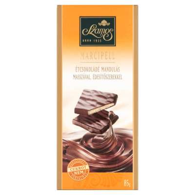 Szamos Marcipell étcsokoládé mandulás masszával, édesítőszerekkel - 85 g