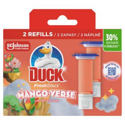 Duck Fresh Discs Mango-Verse WC-öblítő korong utántöltő 2 x 36 ml - 72 ml