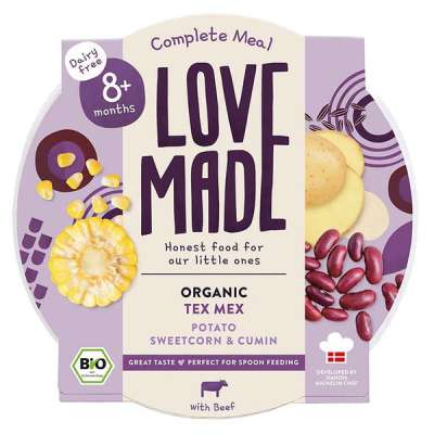 LoveMade Bio marhapörkölt tex-mex burgonyával 8 hónapos kortól - 185 g