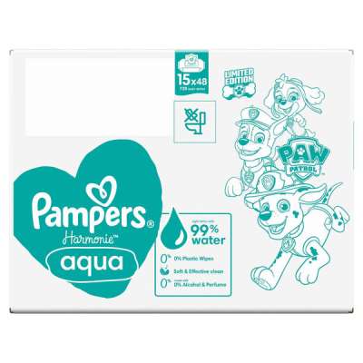 Pampers Harmonie Aqua törlőkendő - 720 db