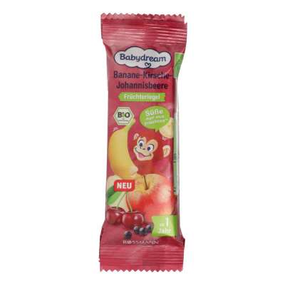 Babydream Bio gyümölcs szelet banán-cseresznye-ribizli 1 éves kortól - 100 g
