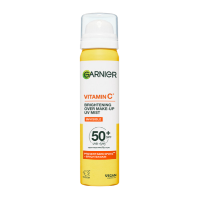 Garnier Vitamin C+ ragyogásfokozó SPF 50+ láthatatlan, smink fölé is használható arcpermet - 75ml