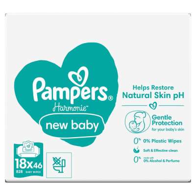 Pampers Harmonie New Baby törlőkendő - 828 db