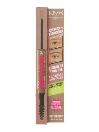 NYX Professional Makeup Zero to Brow szemöldök gél /taupe - 1 db