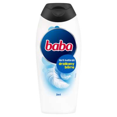 Baba 3in1 férfi tusfürdő érzékeny bőrre - 400 ml