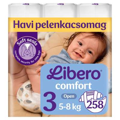 Libero Comfort nadrágpelenka, méret: 3, 5-8 kg - 258 db