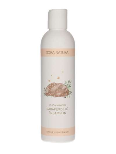 Dora Natura Körömvirágos babafürdető és sampon - 200 ml
