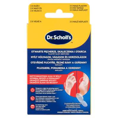 Scholl hidrokolloid tapasz hólyagokra, vágásokra és horzsolásra - 6 db