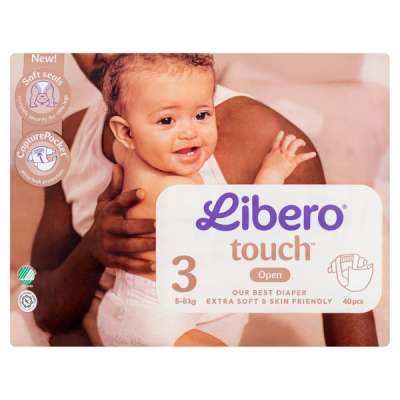 Libero Touch nadrágpelenka, méret: 3, 5-8 kg - 40 db