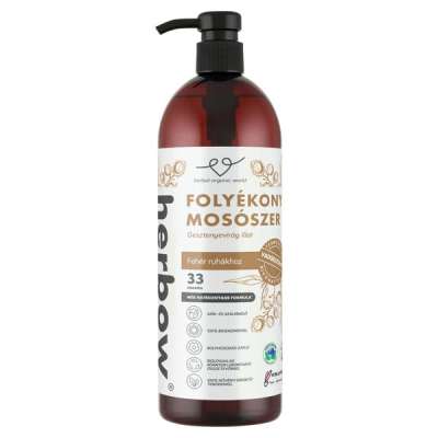 Herbow gesztenyevirág illatú folyékony mosószer fehér ruhákhoz 33 mosás - 1000 ml