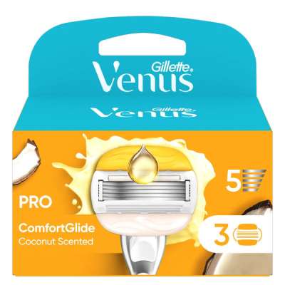 Gillette Comfortglide Coconut Scent női borotvabetét 5 pengés - 3 db