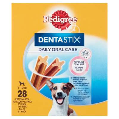 Pedigree DentaStix kiegészítő állateledel 4 hónapnál idősebb kutyák számára 5-10 kg 28 db - 440 g