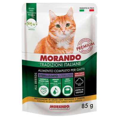 Morando állateledel macskáknak pulykával és sárgarépával - 85 g