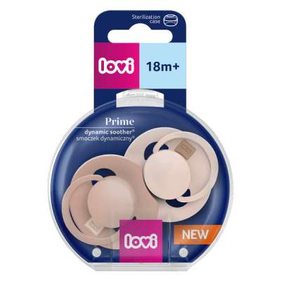 Lovi Prime dinamikus szilikon cumi 18 hónapos kortól /púder - 1 db