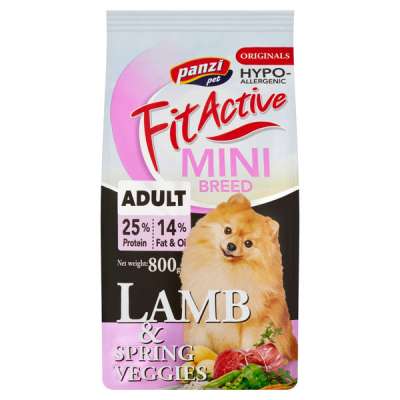 FitActive Originals Adult Mini Hypoallergenic bárány szárazeledel kutyák részére - 800 g