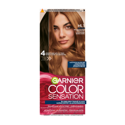 Garnier Color Sensation tartós hajfesték /6.31 fekete - 1 db