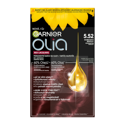 Garnier Olia tartós hajfesték /5.52 glassy merlot - 1 db