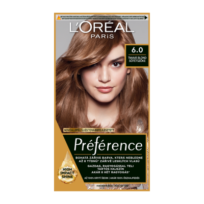 L'Oréal Paris Préférence hajfesték /6.0 sötétszőke - 1 db