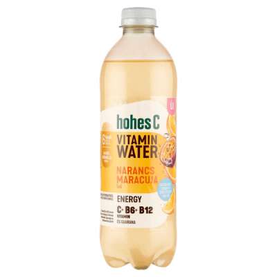 Hohes C Vitamin Water Energy narancs-maracuja ízesítésű, gyümölcstartalmú szénsavas üdítőital - 0,5 l