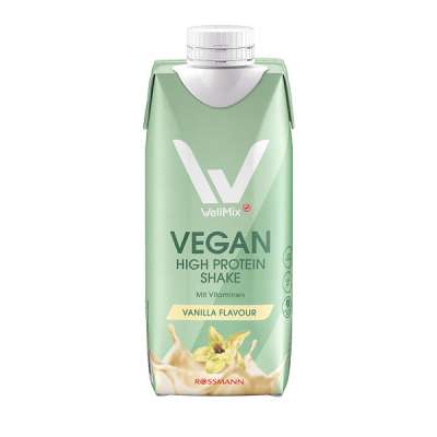 WellMix Vegán magas fehérjetartalmú ital vanília Ízű - 330 ml