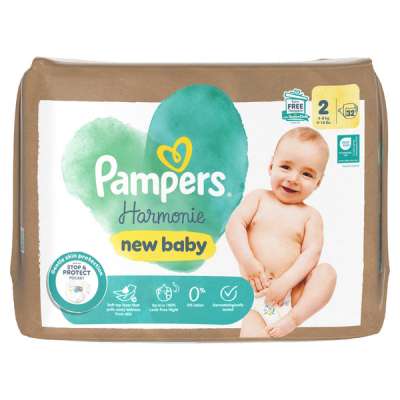 Pampers Harmonie bugyipelenka méret: 2, 4kg-8kg - 32 db